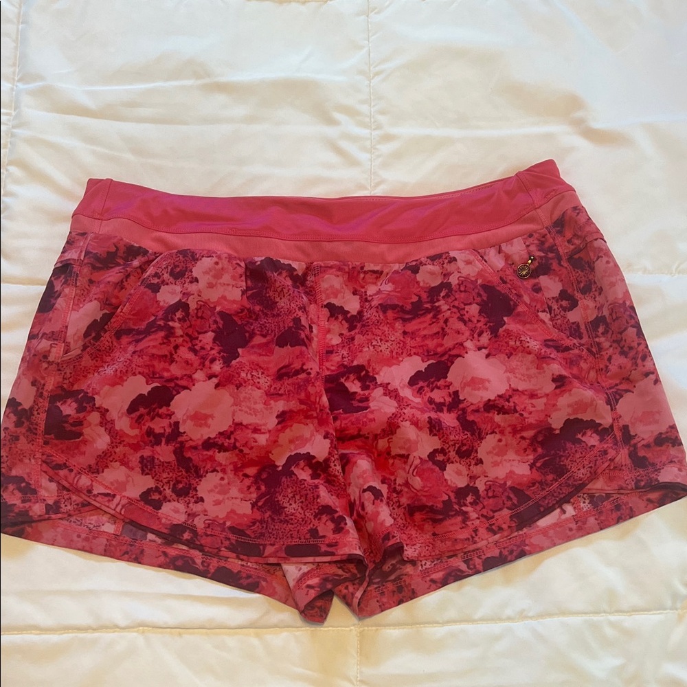 Floral Pink Athletic Shorts